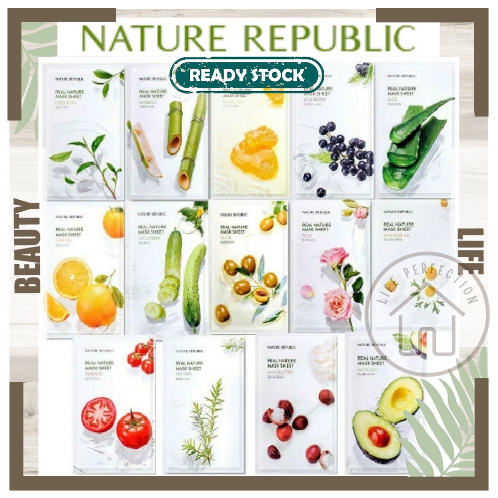Nature Republic Facial Mask Natural Skin Care Beauty Korean Face Mask