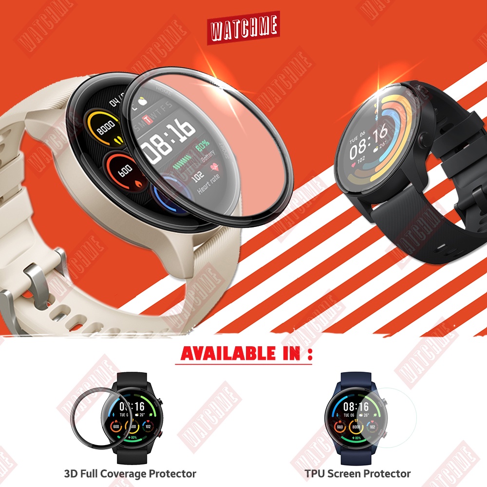 Xiaomi Mi Watch Screen Protector, 3D Full Cover & TPU, PMMA Film