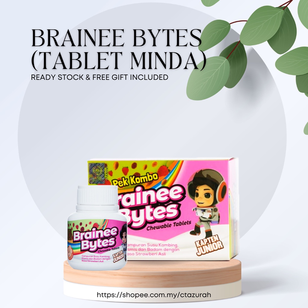 BRAINEE BYTES | TABLET MINDA | IQ BOOSTER | KURANG SELERA MAKAN | FOKUS ...