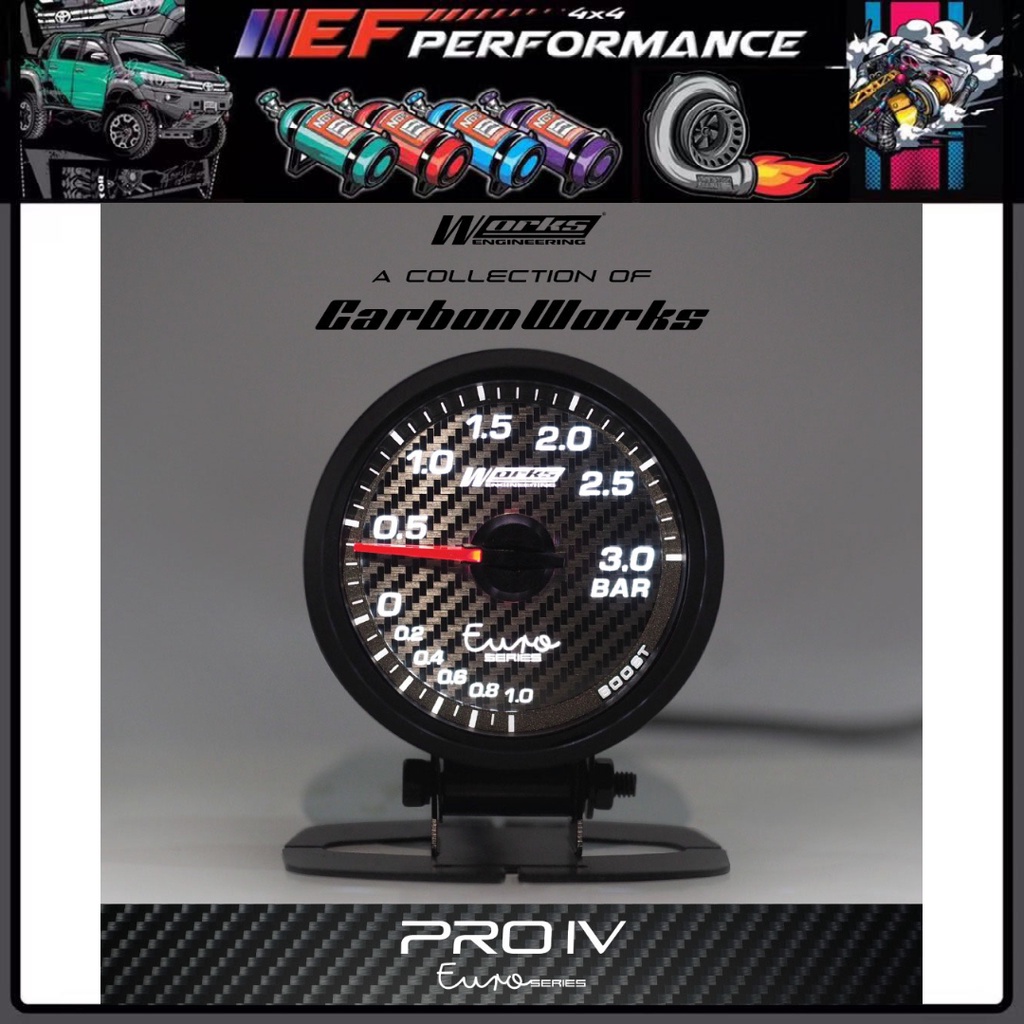 Works Engineering PRO IV Euro Series 52mm Meter Gauge | Shopee Malaysia