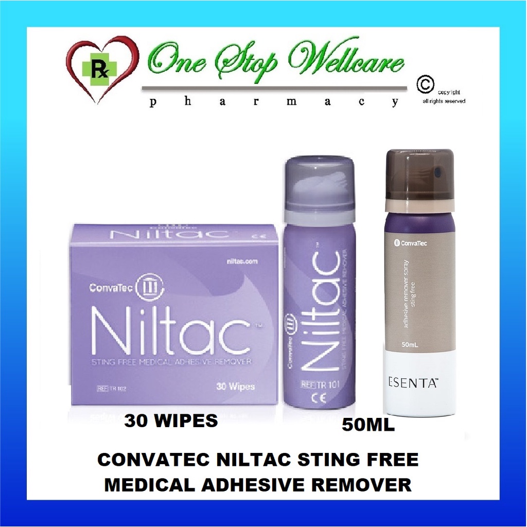CONVATEC NILTAC STING FREE MEDICAL ADHESIVE REMOVER 50ML / 2X50ML