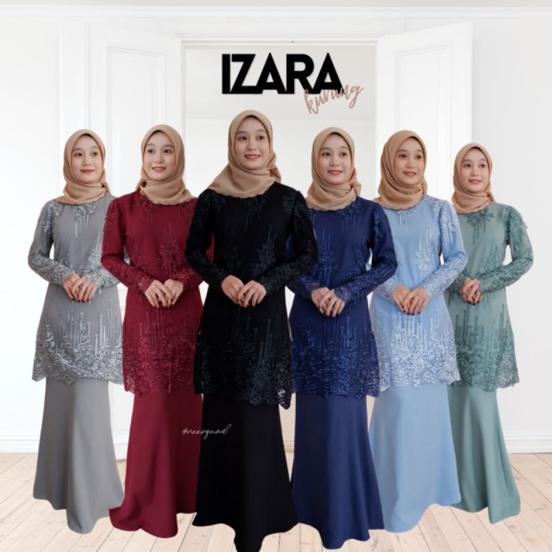 NEW ARRIVAL!! IZARA BAJU KURUNG MODEN LACE | Shopee Malaysia