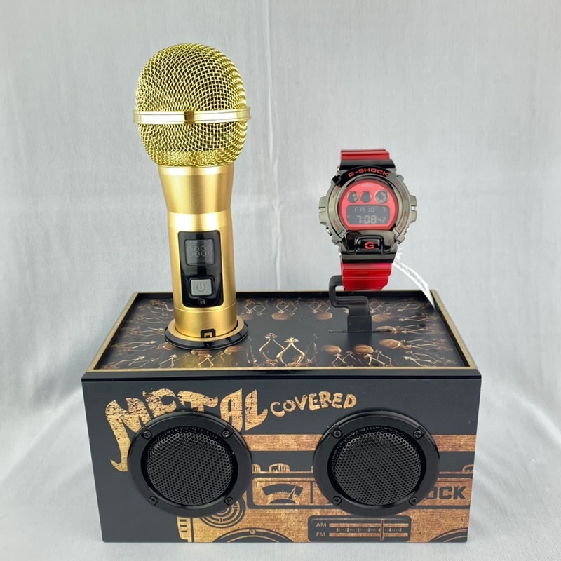 Casio G Shock Metal Covered Special Set with wireless Mic and Stand GM 6900B 4 Shopee Malaysia