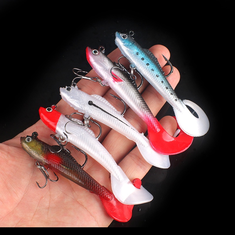 Lot De 4 Leurres Grenouilles Souples 6cm/5.2g Pour Pêche Au Crankbait