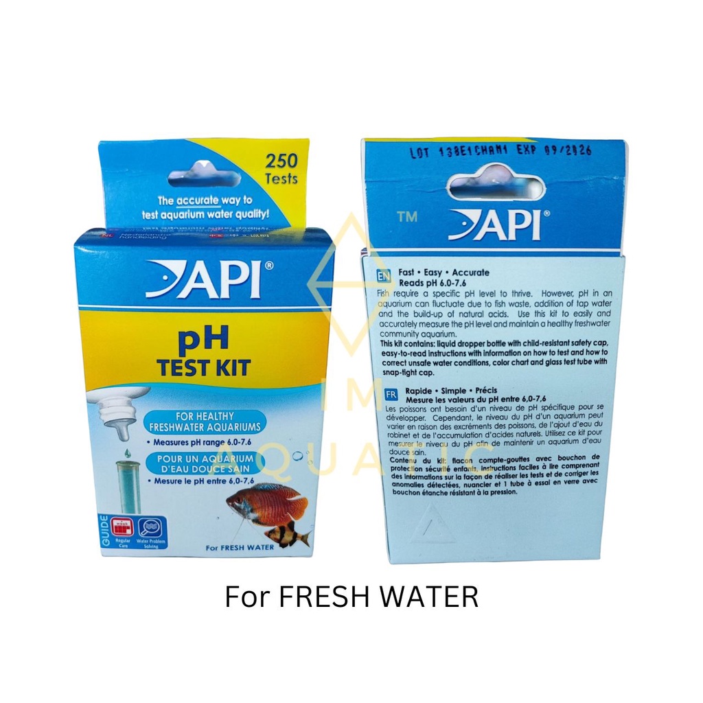 API Test Kit Aquarium Water (pH Ammonia Nitrate Nitrite Phosphate KH ...