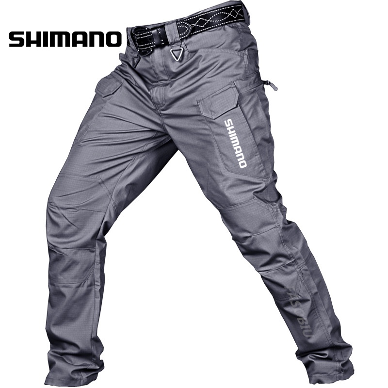 Shimano Fishing Pants Waterproof Fishing Clothes Hiking Multi-Pocket  Durable Outdoor Hunting Men Pants Tactics Trousers Clothing