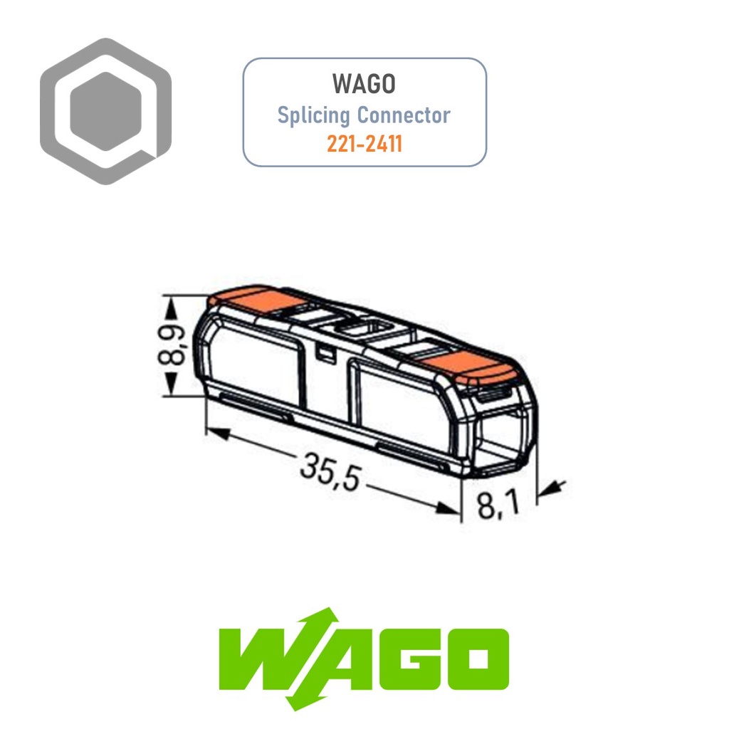 WAGO 221-412 | 413 | 415 | 612 | 613 | 615 Conductor Compact Splicing ...