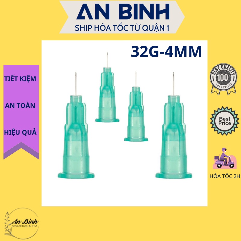 (District 1-HCM) (1 Pc) Meso Needle Tip 32G-4mm - Salmon PRP HA Essence ...