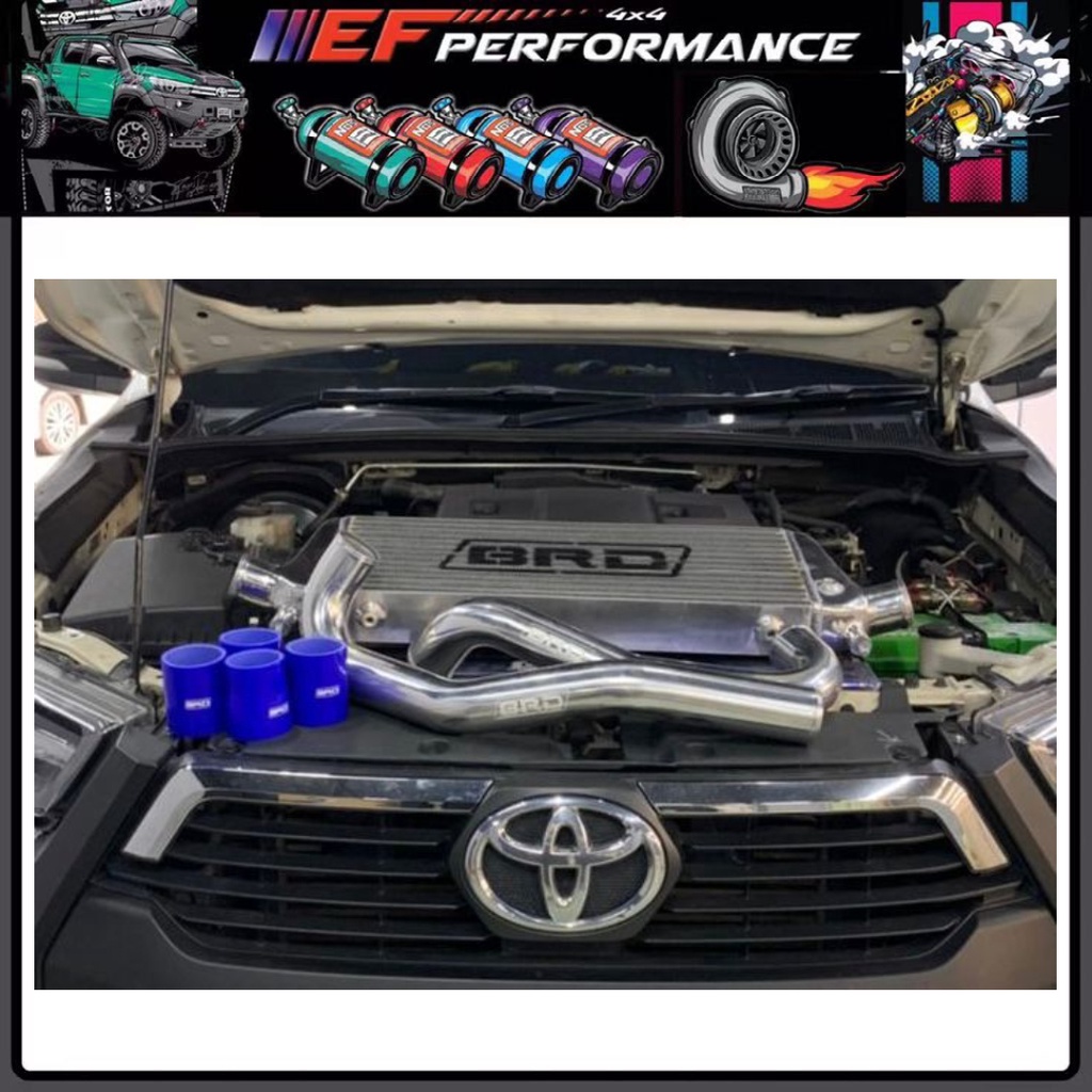 BRD Turbo Intercooler Kit Hilux Revo Rogur Dmax Np300 D40 Triton Ranger Diesel Aluminium Piping