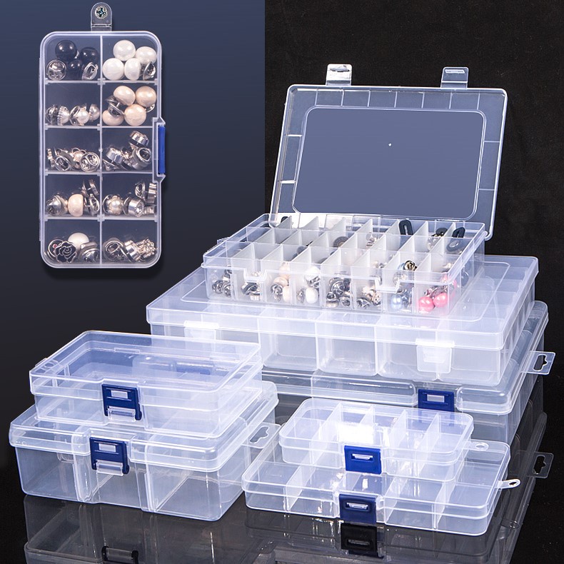 Compartment Storage Box Practical Adjustable Plastic Case for Bead ...