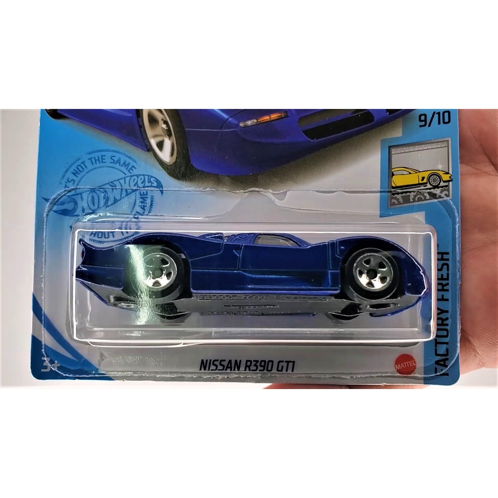Hot Wheels Nissan R390 GTI – Factory Fresh 9/10, GRX35, Short Card, Blau, Von Mattel 2021