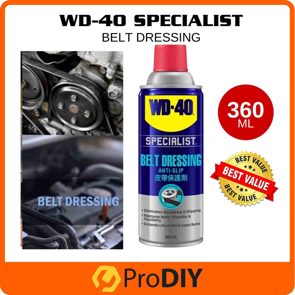 WD40 360ML High Performance Automotive Belt Dressing Shopee Malaysia