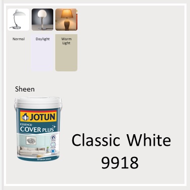 Jotun Paint 1L Essence Cover Plus 9918 Classic White / kids / interior ...