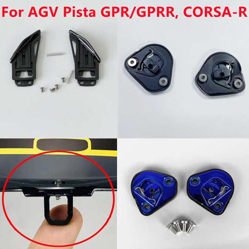 Helmet Visor Base Mechanism Visera Lock for AGV PISTA GPR, PISTA GPRR, CORSA R Viseira Capacete