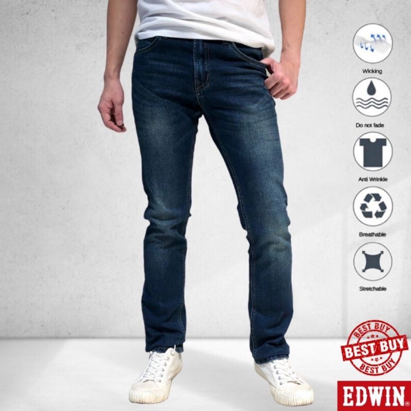 EDWIN 506 MEN'S SLIM FIT JEANS ( 7706 2551 ) | Shopee Malaysia