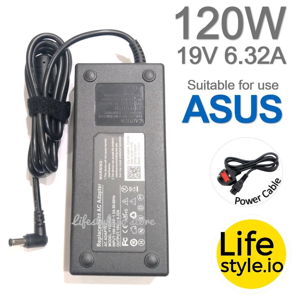 thumbnail image 2 of Genuine ASUS ADP-120RH B PA-1121-28 Laptop Charger – 19V 6.32A For K550JK, X550J 2 of 4