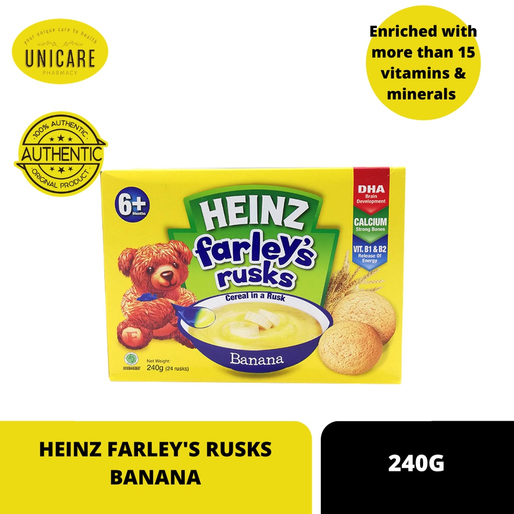 HEINZ FARLEY'S RUSKS BANANA 240G | Shopee Malaysia