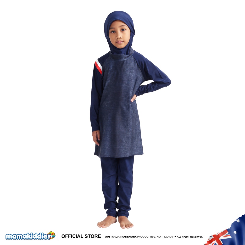 (Ready Stock) Mamakiddies Muslimah Kids Swimming Suit Girl Swimsuit ...