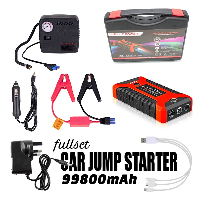99800mAh Car Power Bank High Power Multi-function Car Jump Starter