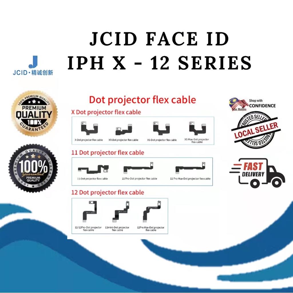 JCID PROGRAMMER || FACE ID CHIPSET REPAIR FLEX || IPH X-12 SERIES ...