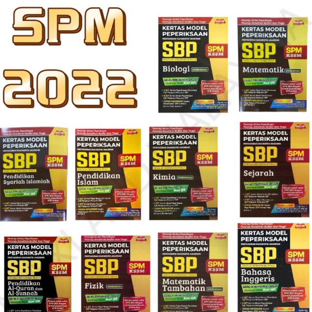 [2022] Buku Latihan SBP : Kertas Model Peperiksaan SBP Format SPM 2022 ...