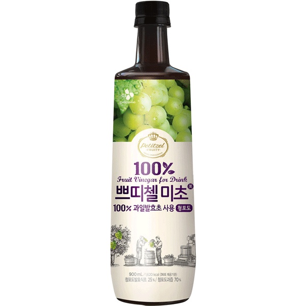 Halal Korea Hongcho Vinegar Drink 900ml [Strawberry Grapefruit