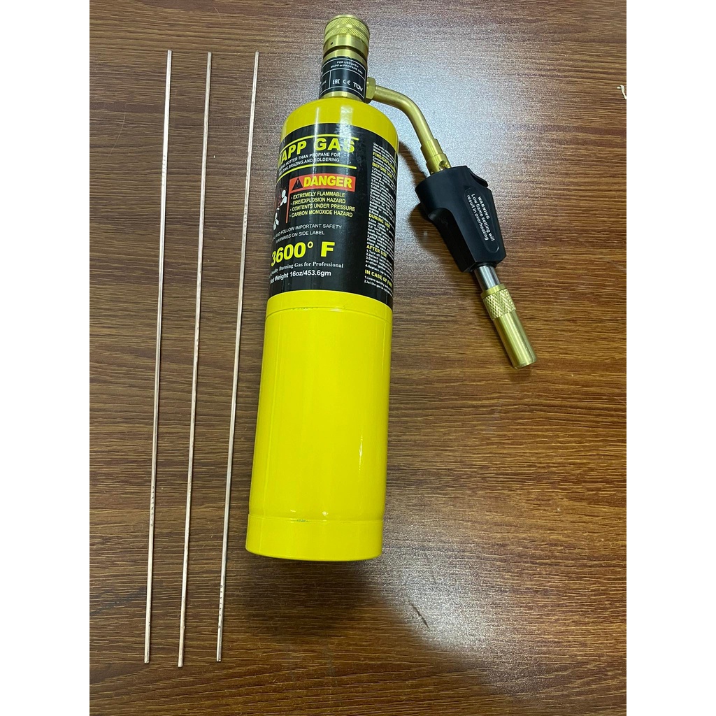 Pro. SAFETY Hand Torch Welding Torch Brazing Soldering Mapp Gas Single