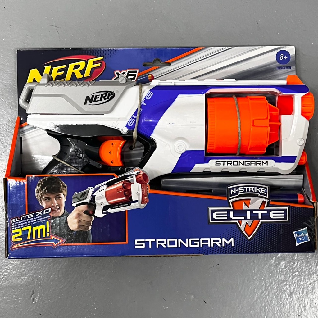 Hasbro Nerf N Strike Strongarm Blaster 36033 Shopee Malaysia