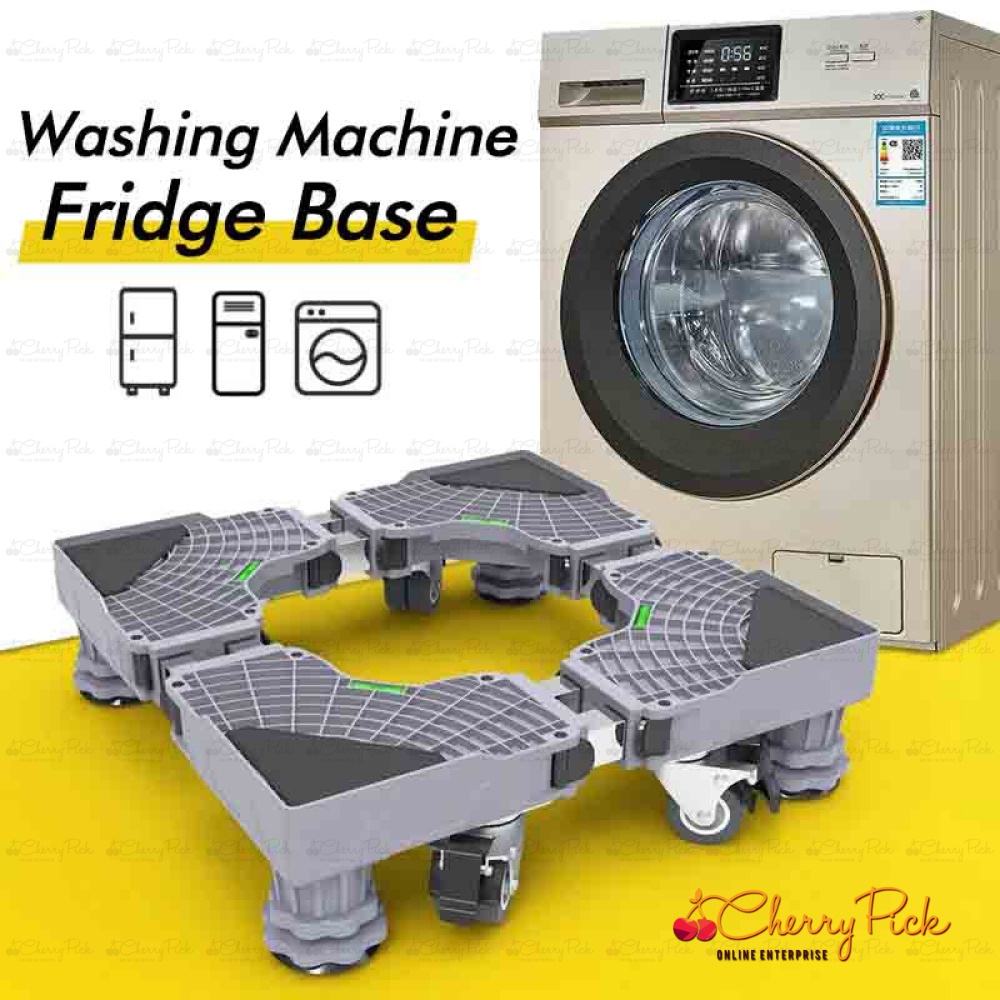 Stainless steel washing machine base stand Heavy duty movable fridge