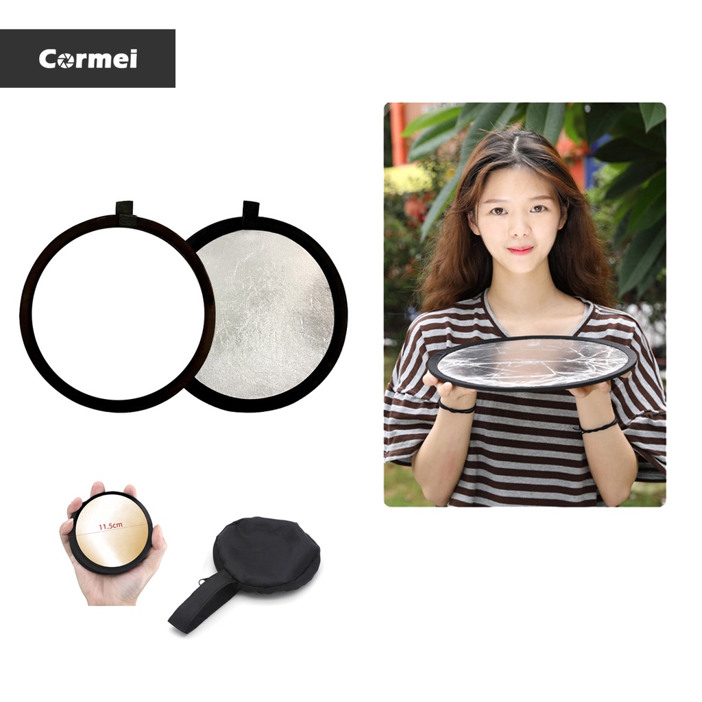 Cormei Photography Mini Reflector 30cm 2 in 1 Collapsible Multi-Disc ...
