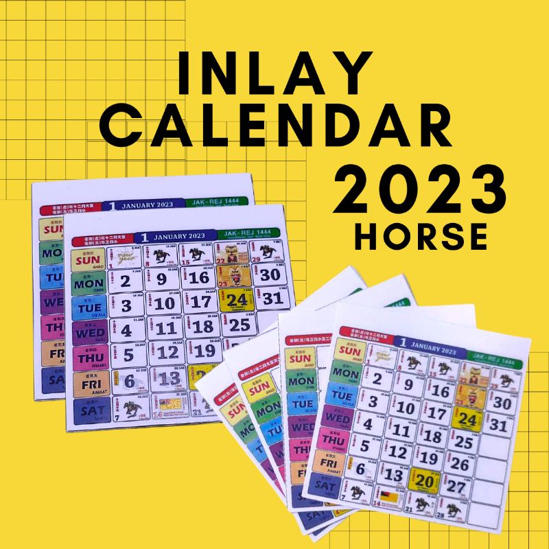 Inlay Calendar 2024 inlay kalendar 2024 inlay kalendar kuda 2024 horse