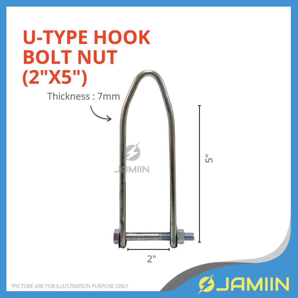 D Type J Type Fan Hook Kipas Ceiling Mount Siling Fan Bracket Penyangkut Kipas Hammock Anchor