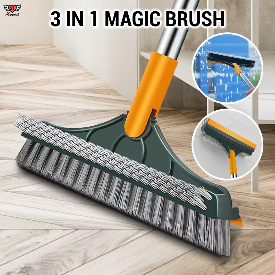 3 In 1 Brush Magic Brush Broom Toilet Brush Floor Brush Pemberus Tandas  Pemberus Lantai Pengosok Penggosok Lantai Berus