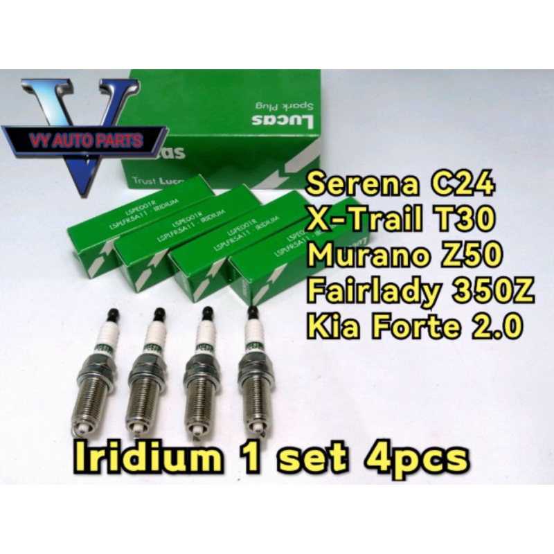 Iridium Spark Plug XTrail T30 Serena C24 Murano Z50 Fairlady 350Z Kia