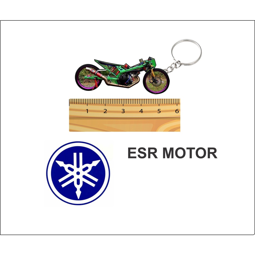 esr motor keychain 2d ESR MOTOR YAMAHA 15ZR SPEC PRO DRAG Shopee