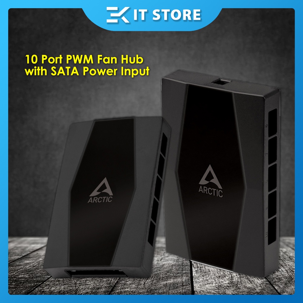(Ready Stock) Arctic Case Fan Hub 10 Port PWM Fan Hub with SATA Power
