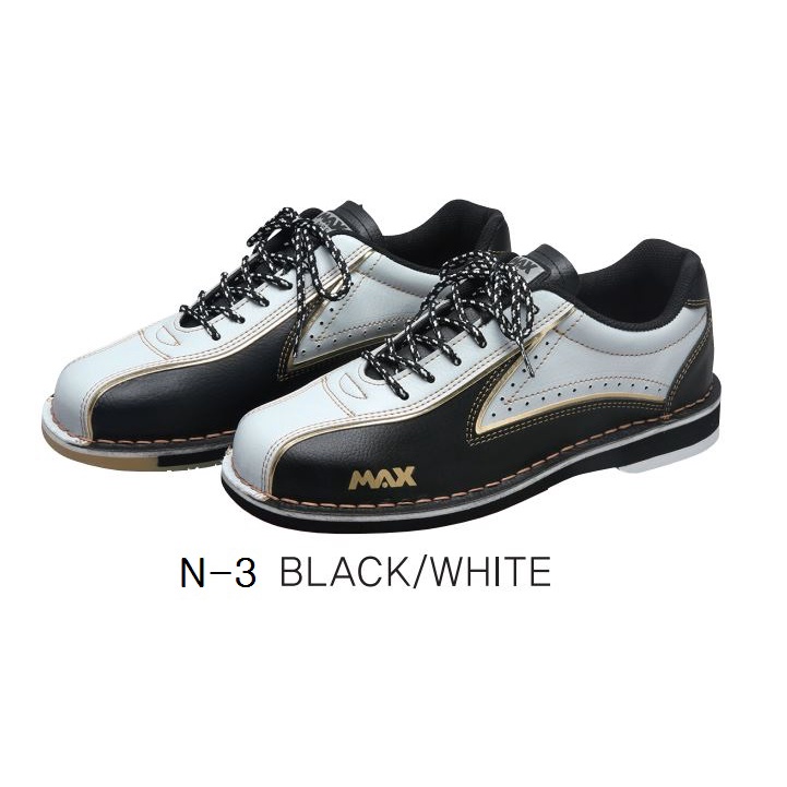 MAX Rise N3 Black/White Bowling Shoes Shopee Malaysia