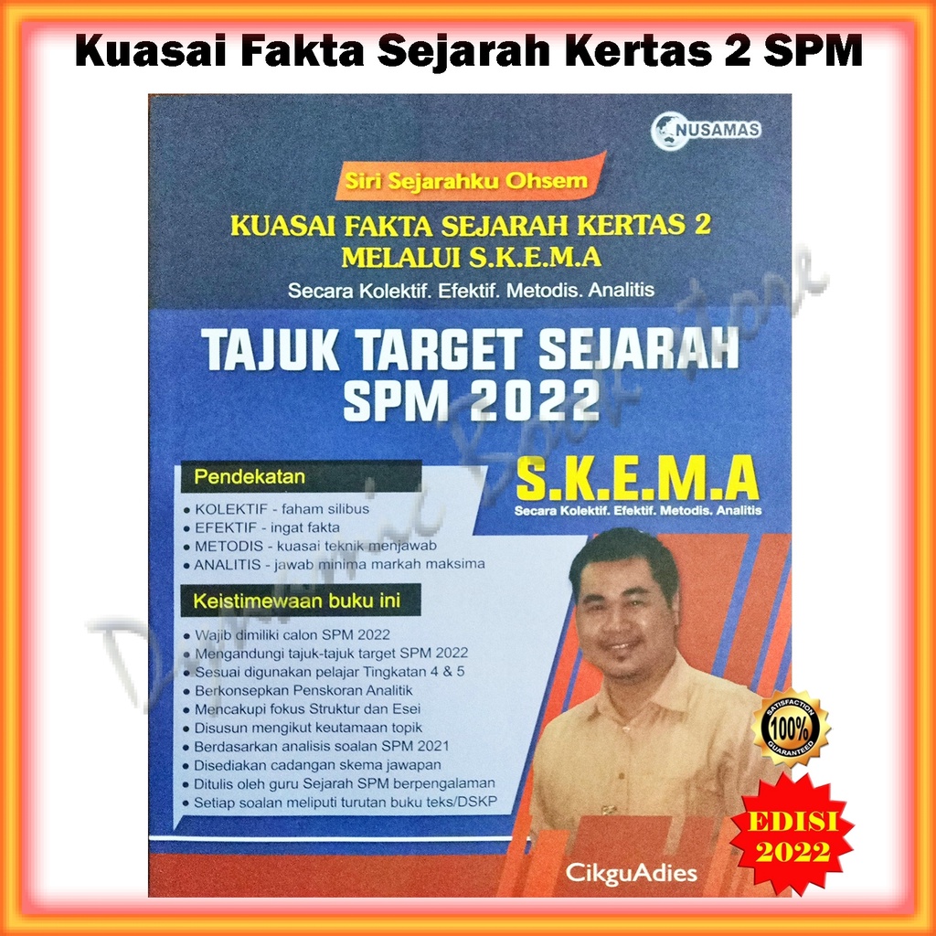 Buku Rujukan : Kuasai Fakta Sejarah Kertas 2 Melalui Skema Tajuk Target ...