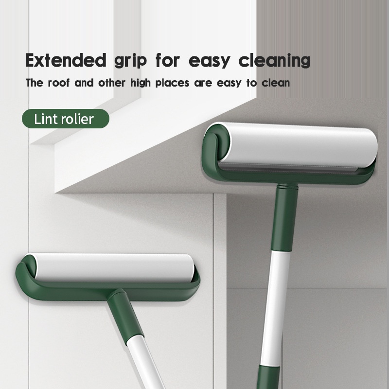 Hair sticky roller long rod large extension household roller brush ...