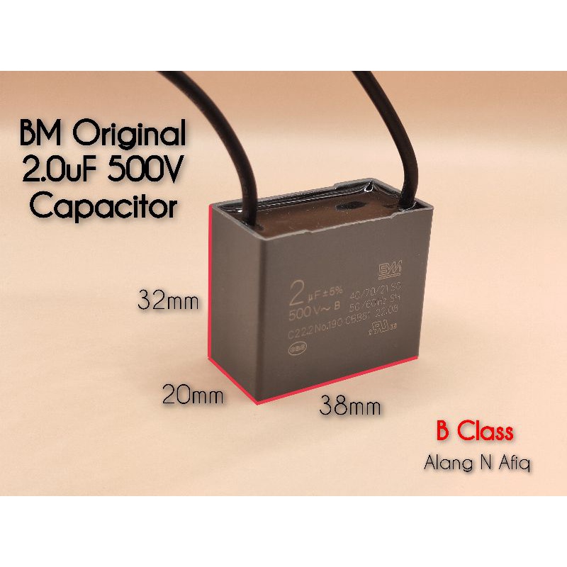 1.0 5.0uF BM High Quality Original Ceiling Fan Capacitor / Capasitor