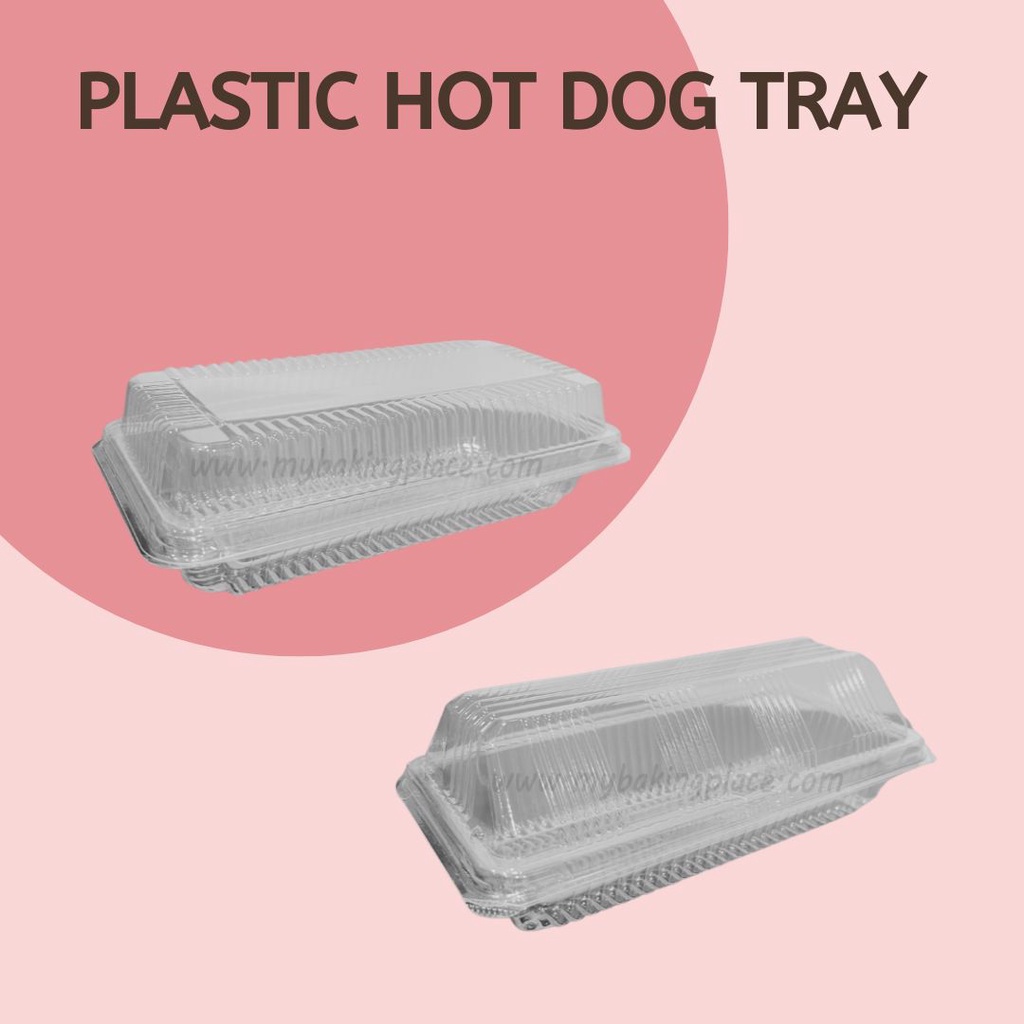 Hot Dog Box Plastik Transparent Food Storage Box Donut Box Bekas