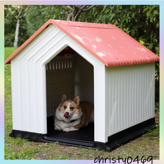 Dog House Outdoor Teddy Dog Villa Dog House Removable and Washable Dog