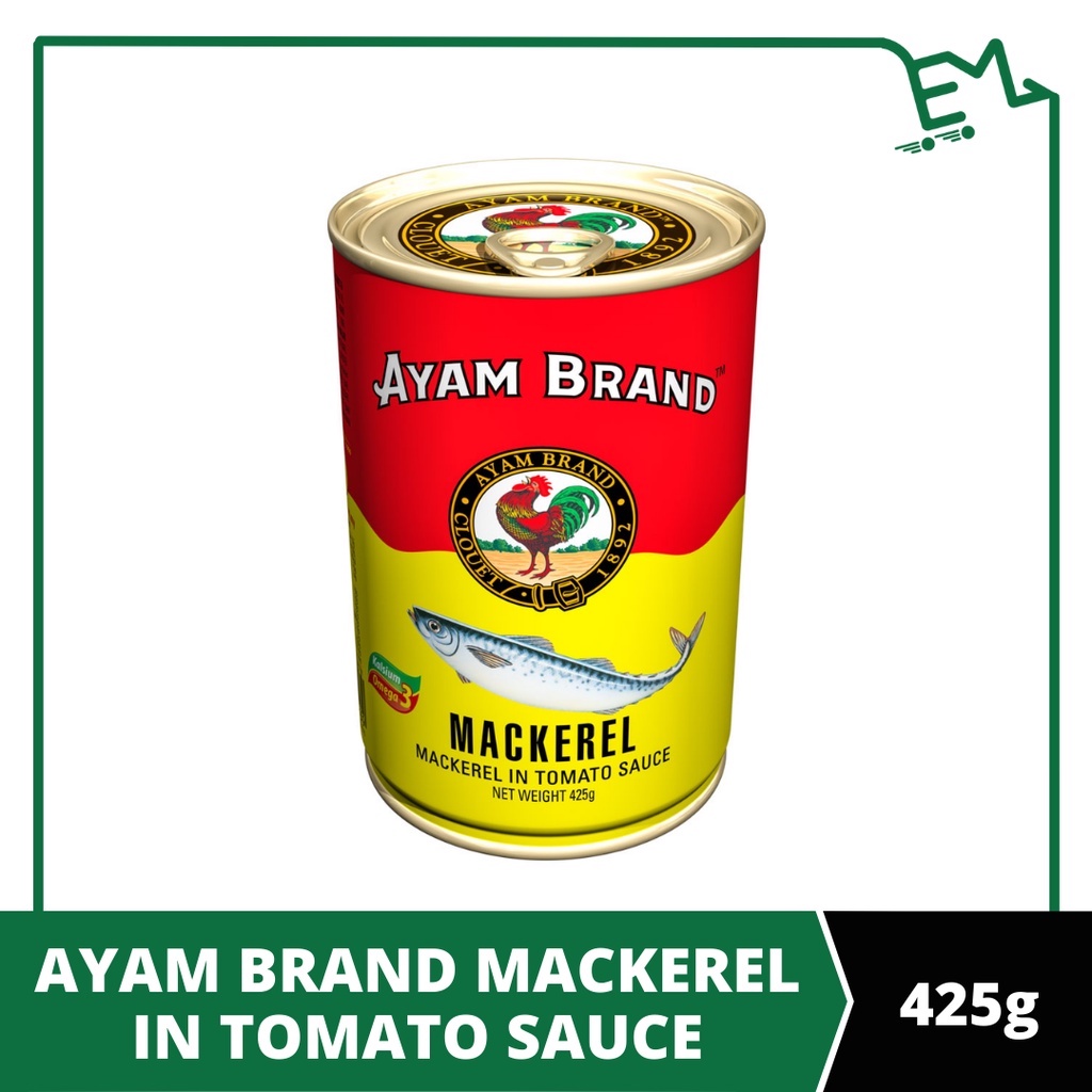AYAM BRAND Mackerel In Tomato Sauce | Mackerel Dalam Sos Tomato 425g ...