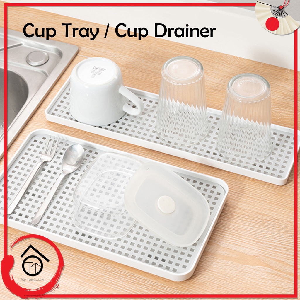 Tomoso Drainer Tray Cup Tray Mug Tray Glass Tray Drainer Dryer for Cup Bowl Utensil Shopee Malaysia
