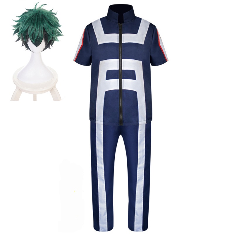 Anime My Hero Academia Cosplay Costume No Hero Izuku Midoriya Gym ...