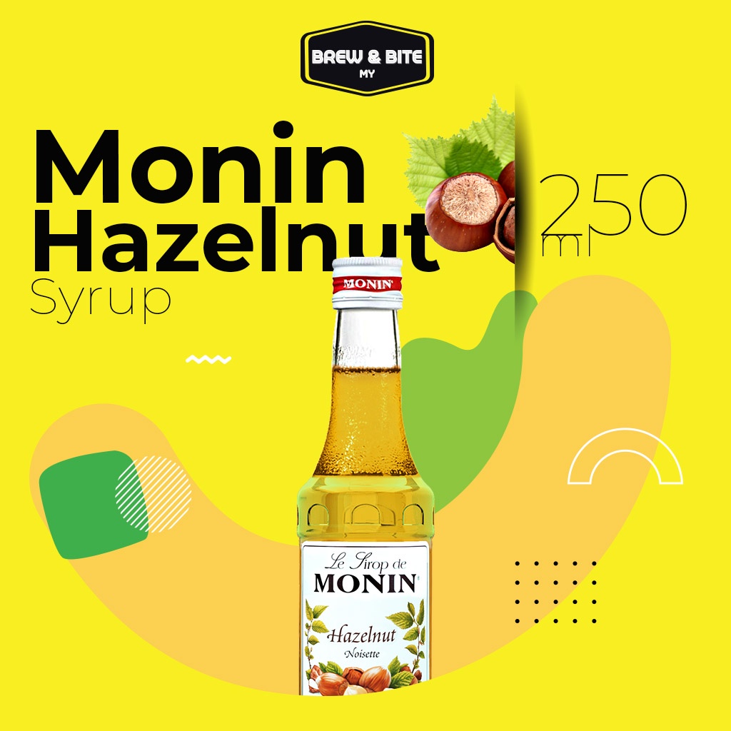 MONIN Syrup 250ml Caramel / Hazelnut / Wild Mint Coffee, Topping