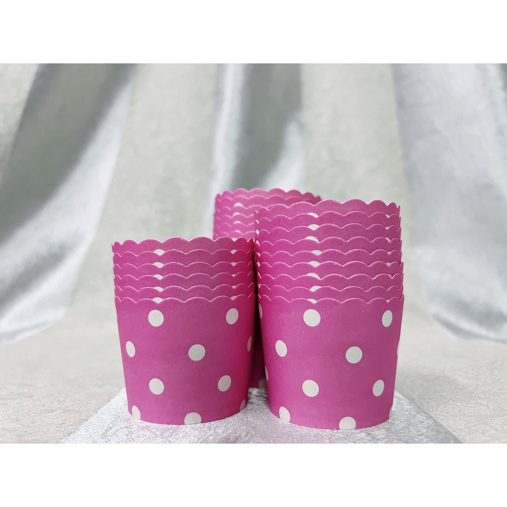 50+- pcs/Roll Colorful Small Paper Cup for Muffin Cup Bekas Kek CupCake ...