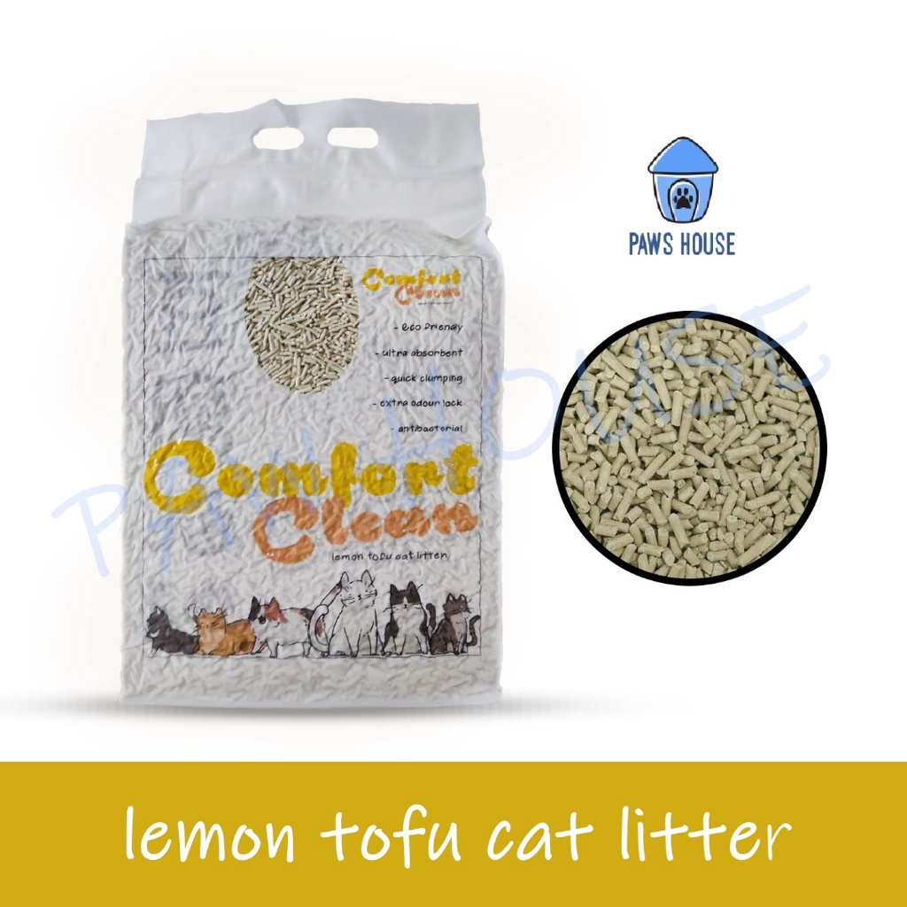 Picture of Comfort Clean Tofu Litter LEMON 7L/Clumping Tofu Cat Litter Pasir ...