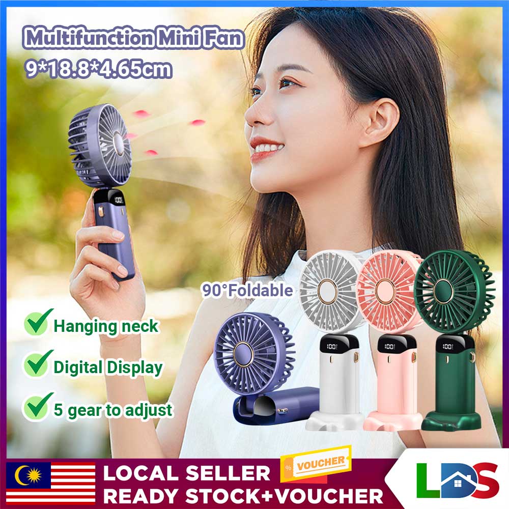 LDS Portable USB Mini Fan Adjustable Mini Fan Cooling Fan 5 Speed