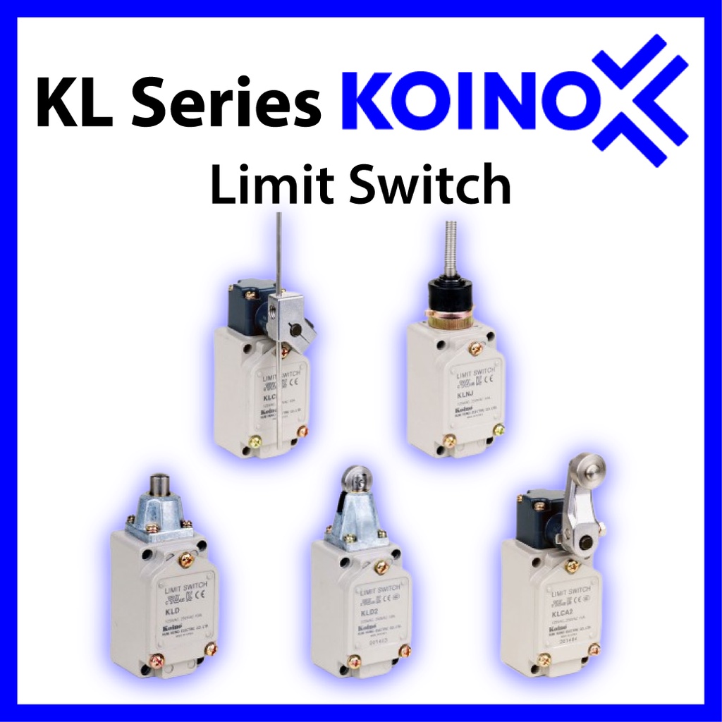 KOINO KL SERIES LIMIT SWITCH (ROLLER LEVER / ADJUSTABLE ROD LEVER / TOP